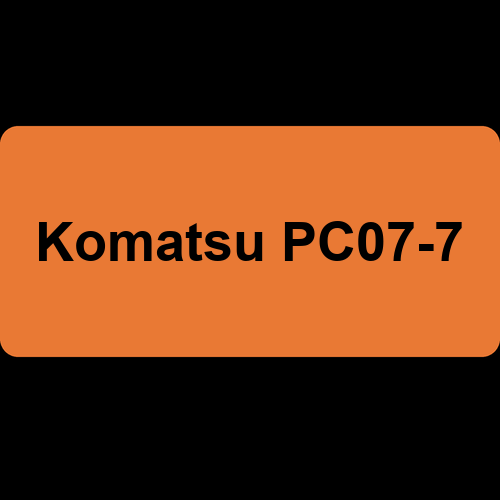 Komatsu PC07-7